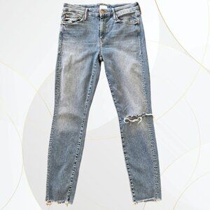 Mother Denim Looker Ankle Fray Love Gun Jeans
